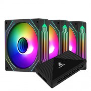 Segotep Segotep HB12 ARGB PWM (컨트롤러/3팩, 블랙)
