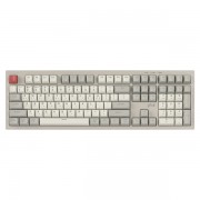 지클릭커 OFFICEPRO WK50 사일런스 M RGB 무소음 방수 무선 블루투스 108 Retro Cappuccino