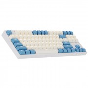 COX COX CK87 크림블루 게이트론 LED 게이밍 기계식 (갈축)