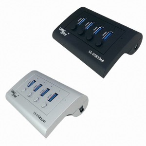 라인업시스템 LANSTAR 4포트 USB 3.0 허브 무전원 LS-USB304
