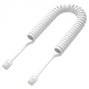 인네트워크 4P4C 스프링 수화기 케이블 IN-WH44