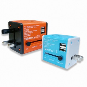 인터아이넷 1A 2포트 여행용 충전기 JY-159