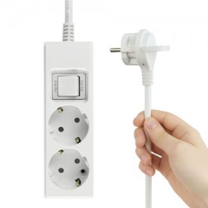 서울전기 제로갭 2구 16A 메인스위치 멀티탭 5m