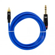탑라인에이치디 탑라인에이치디 HDTOP RCA to 5.5mm 스테레오 MM 블루 케이블 (10m, HT-TP1652)