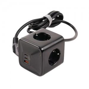 지클릭커 멀티마스터 4구 16A C타입 PD 큐브 멀티탭 1.5m