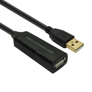 대원TMT USB 2.0 무전원 리피터 연장 케이블 5M DW-USBE-05M